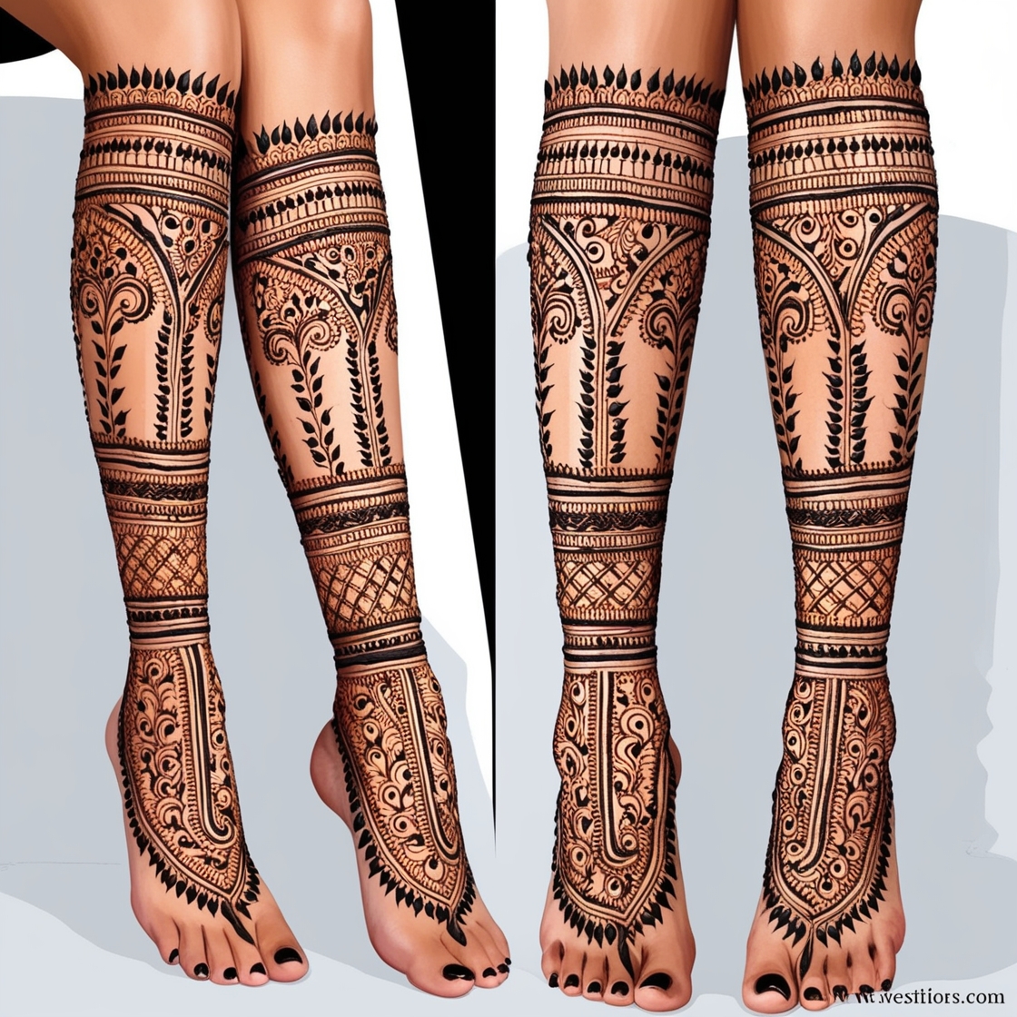 Legs Mehandi